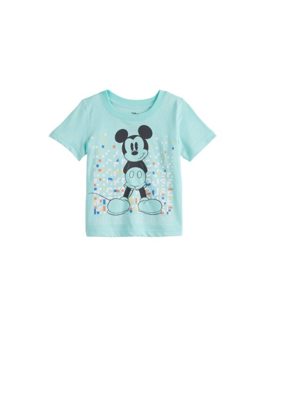 Disney Jumping Beans Teal Mickey Mouse Graphic Short Sleeve Tee Size 12M (NWOT)